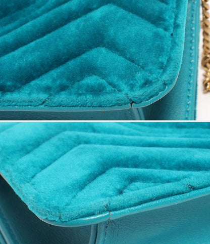 Gucci 2way Chain Shoulder Bag Crossbody Clutch Bag GG Marmont 488462 493075