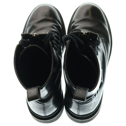 Louis Vuitton Signature Logo Front Logo Ankle Boots Black