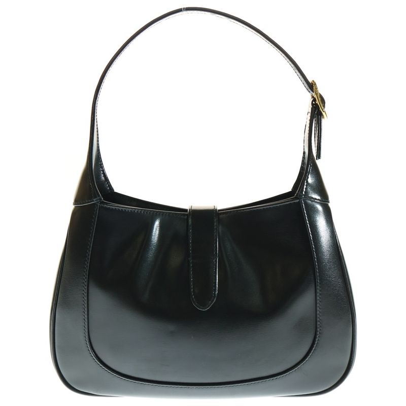 Gucci Jackie 1961 Leather Handbag Black 636709