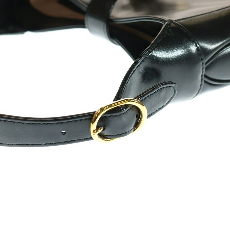 Gucci Jackie 1961 Leather Handbag Black 636709