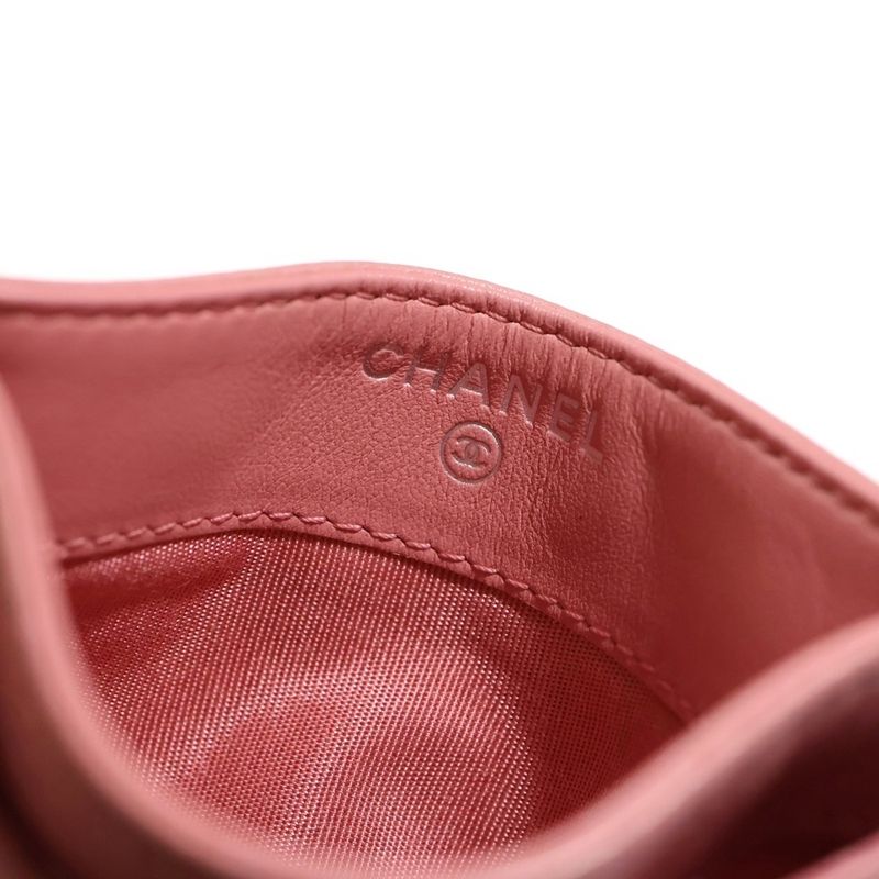 Chanel Coco Mark Boy Chanel Card Case Pink/silver 29th