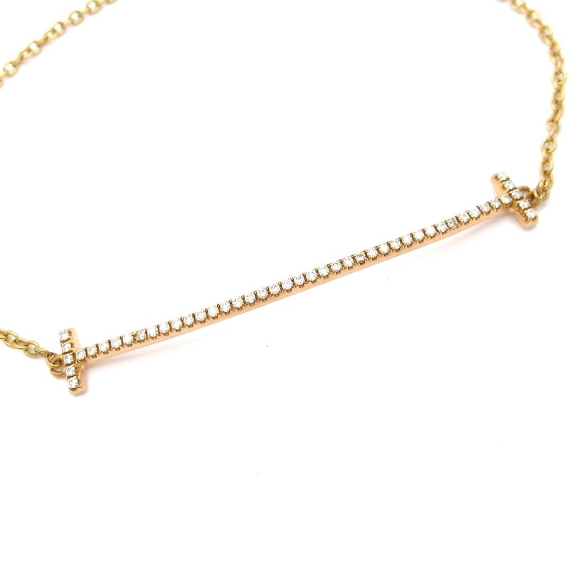 Tiffany & Co Bracelet T-smile Bracelet 18K Pink Gold X Diamonds