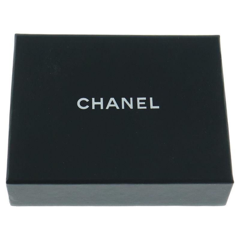 Chanel Coco Mark Stone Earrings Clear Pink GP D24P