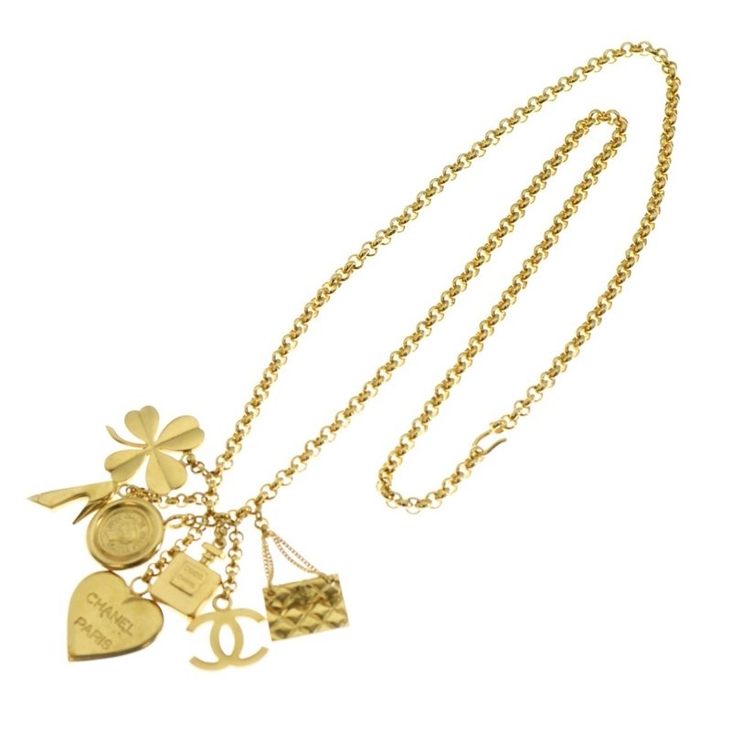Chanel Coco Mark / Matelasse / Fragrance / Heels / Heart / Clover Motif Chain