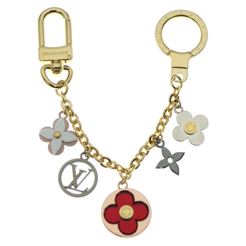 Louis Vuitton LV Bijoux Sac Chêne Flache Bagcharm Key Ring Gold GP M80241