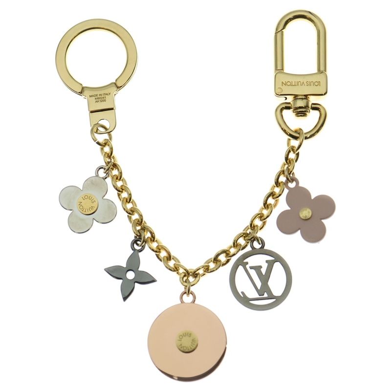 Louis Vuitton LV Bijoux Sac Chêne Flache Bagcharm Key Ring Gold GP M80241