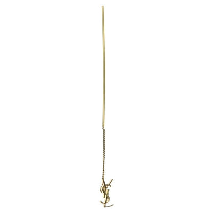 Saint Laurent Paris Chain Earring YSL Cassandra Logo Long Scuff Cudder Chain
