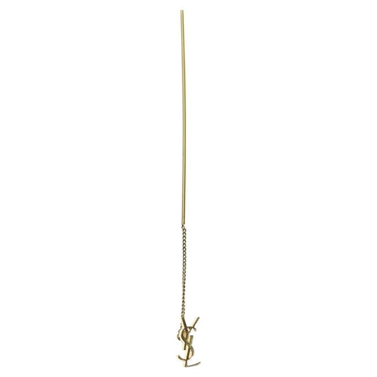 Saint Laurent Paris Chain Earring YSL Cassandra Logo Long Scuff Cudder Chain