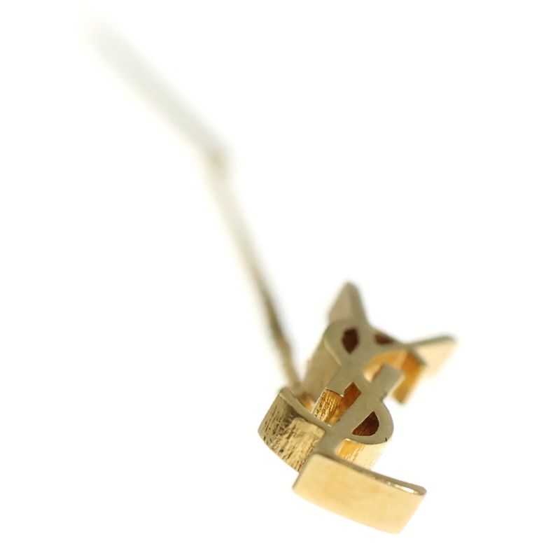 Saint Laurent Paris Chain Earring YSL Cassandra Logo Long Scuff Cudder Chain