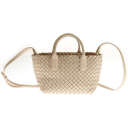 Bottega Veneta Mini Cabas Intrecciato Lambskin Leather 2WAY Shoulder Bag With