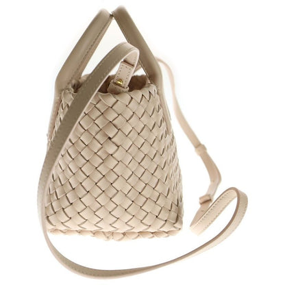 Bottega Veneta Mini Cabas Intrecciato Lambskin Leather 2WAY Shoulder Bag With