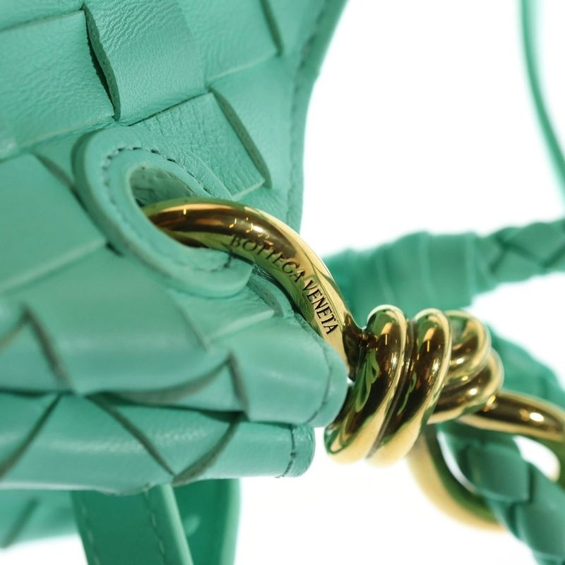 Bottega Veneta Andiamo Intrecciato Small Andiamo Parachute Lambskin Leather