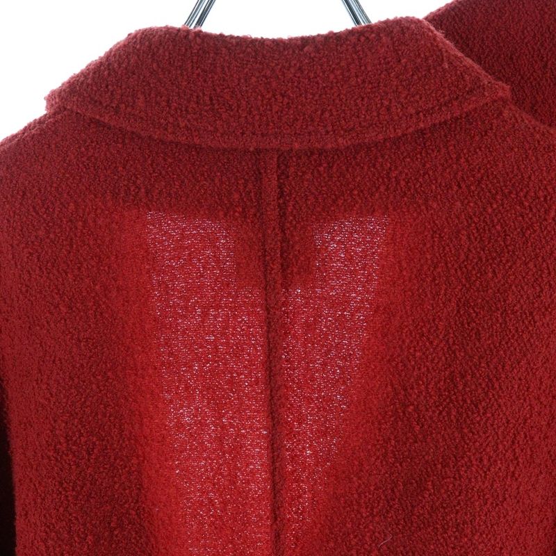 Chanel Coco Mark Setup Wool Tweed Buttonless Long Tailored Jacket Sleeveless