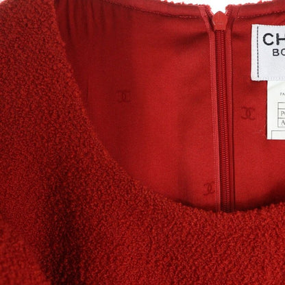 Chanel Coco Mark Setup Wool Tweed Buttonless Long Tailored Jacket Sleeveless