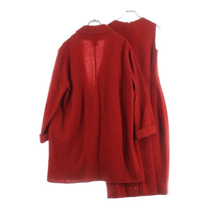 Chanel Coco Mark Setup Wool Tweed Buttonless Long Tailored Jacket Sleeveless