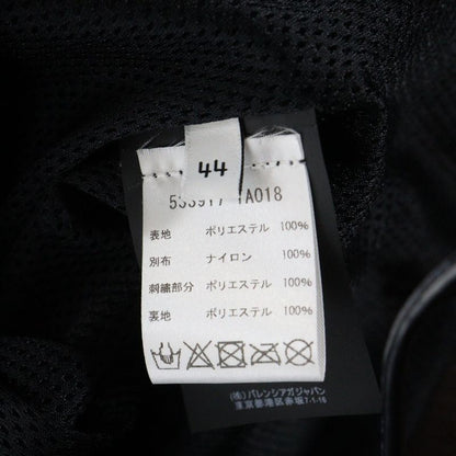 Balenciaga 18AW 80s Logo Windbreaker Nylon Jacket 533917 Ta018 Black