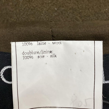 Chanel P Coat Size 40 M Womens - P08325 Khaki Long Sleeves / Winter Wool