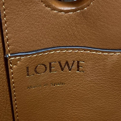 Loewe Tote Bag Anagram Tote Bag Small Brown×dark Navy 2-way Wool