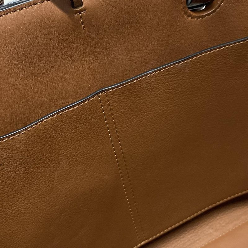 Loewe Tote Bag Anagram Tote Bag Small Brown×dark Navy 2-way Wool