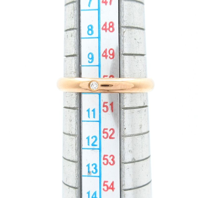 Cartier Ring 50 1895 Wedding Ring 18K Pink Gold X Diamond 1P Diamond / Approx