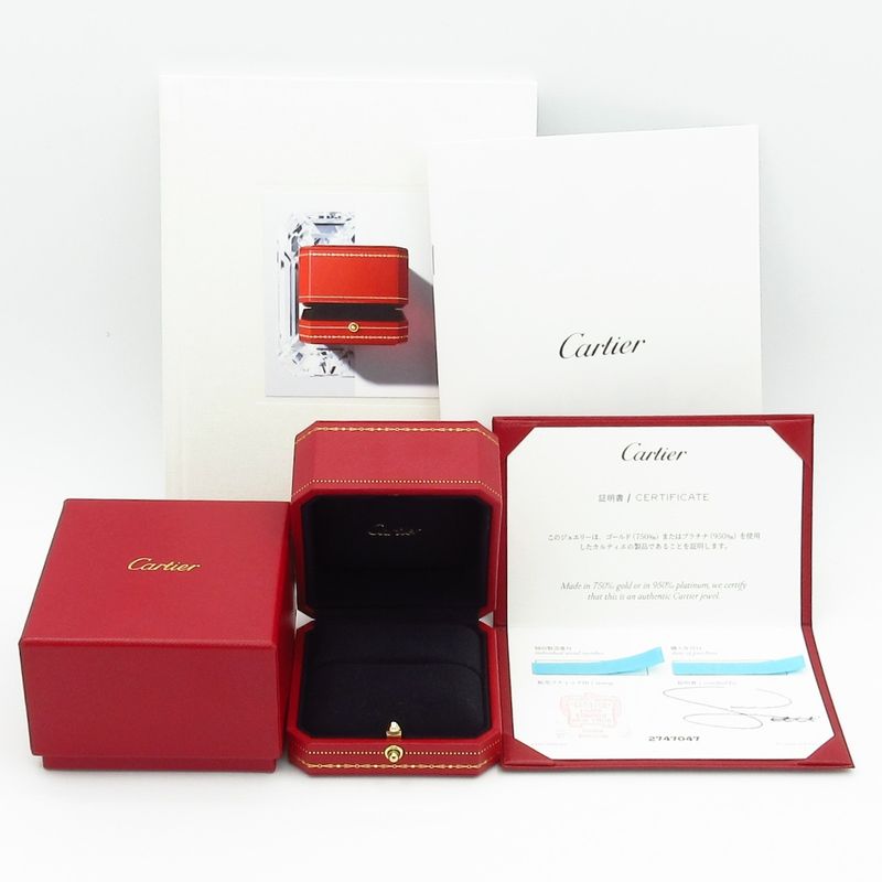 Cartier Ring 50 1895 Wedding Ring 18K Pink Gold X Diamond 1P Diamond / Approx