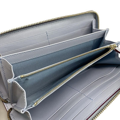 Gucci Yuko Higuchi Zip-around Wallet 847918 Light Blue X Gray X Multi Leather