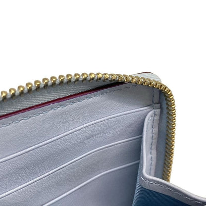 Gucci Yuko Higuchi Zip-around Wallet 847918 Light Blue X Gray X Multi Leather