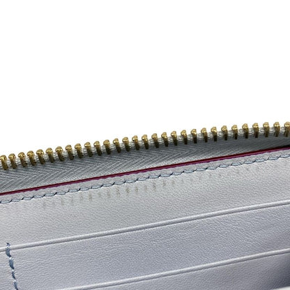 Gucci Yuko Higuchi Zip-around Wallet 847918 Light Blue X Gray X Multi Leather