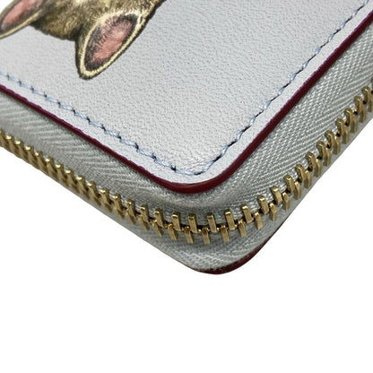 Gucci Yuko Higuchi Zip-around Wallet 847918 Light Blue X Gray X Multi Leather