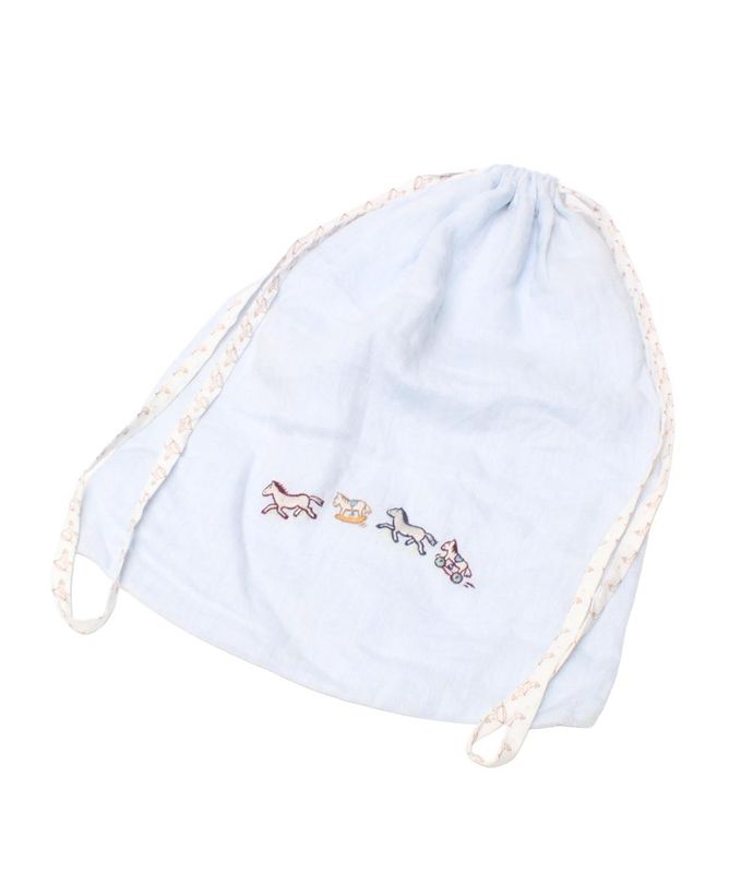 Hermes Baby Pouch Draw String Bag Baby Hermes