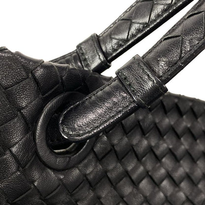 Bottega Veneta Tote Bag Medium Garda Bag 179320 Black Leather