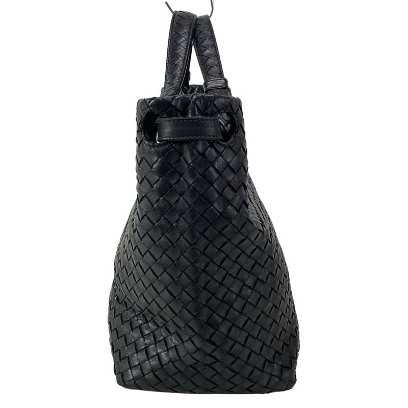 Bottega Veneta Tote Bag Medium Garda Bag 179320 Black Leather