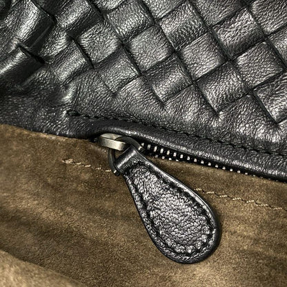 Bottega Veneta Tote Bag Medium Garda Bag 179320 Black Leather