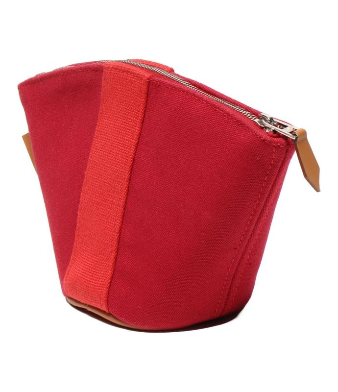 Hermes Pouch Silver Hardware Canvas Tortoise Palmyre Mini Ladies Hermes