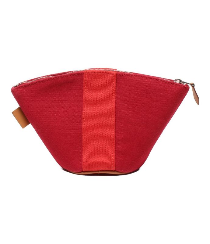 Hermes Pouch Silver Hardware Canvas Tortoise Palmyre Mini Ladies Hermes