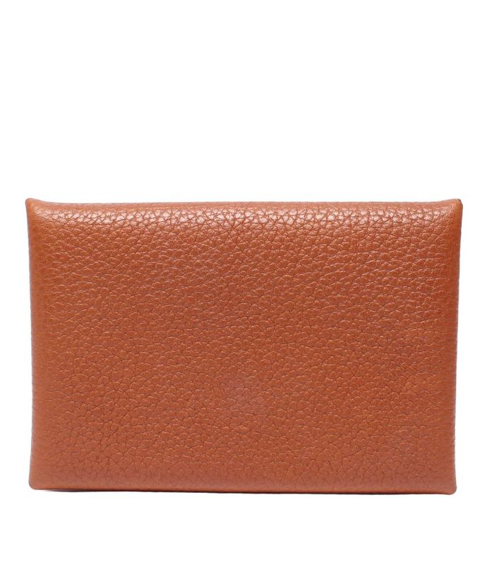 Hermes Card Case Business Card Holder Engraved Y Calvi Verso Unisex Hermes