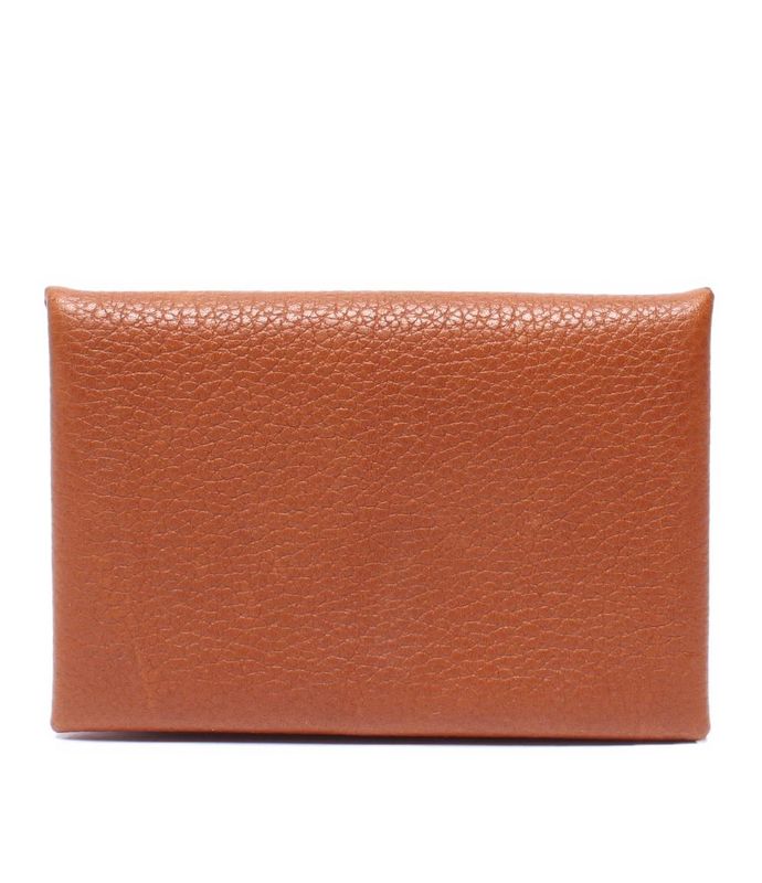 Hermes Card Case Business Card Holder Engraved Y Calvi Verso Unisex Hermes
