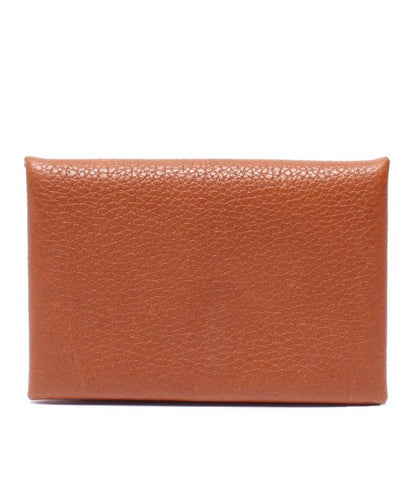 Hermes Card Case Business Card Holder Engraved Y Calvi Verso Unisex Hermes