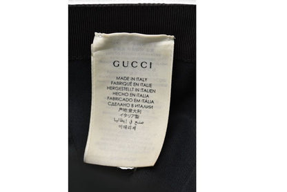 Gucci Baseball Cap Hat Gucci Gold Foil Embossed GG Black 576253 4hg53 1060 Size