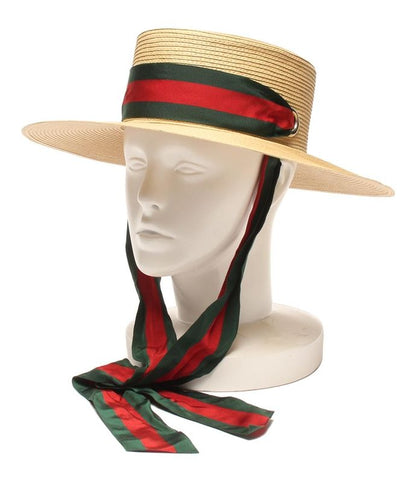 Gucci Straw Hat Papier 577012 3hh7i Ladies Size M 57cm (22.44in) Gucci