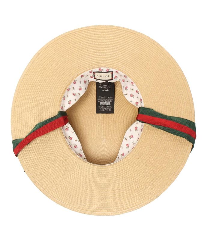 Gucci Straw Hat Papier 577012 3hh7i Ladies Size M 57cm (22.44in) Gucci