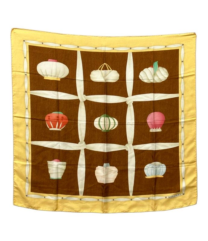 Bulgari Scarf 100% Silk Women's Bvlgari