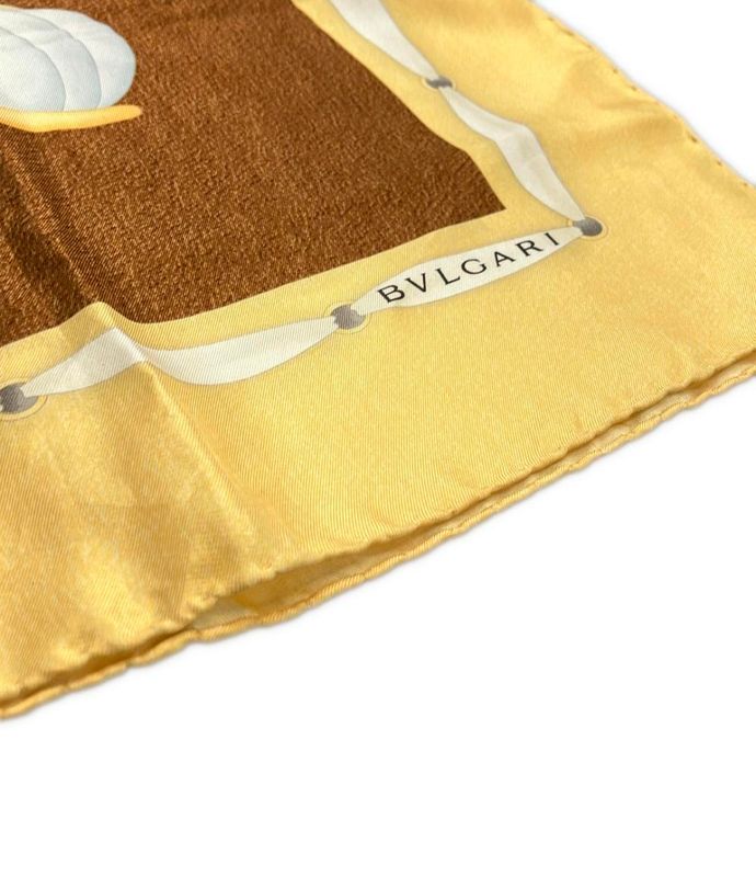 Bulgari Scarf 100% Silk Women's Bvlgari