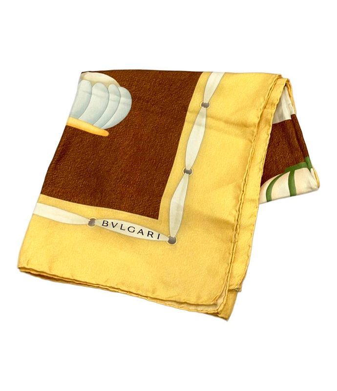 Bulgari Scarf 100% Silk Women's Bvlgari