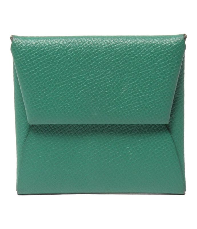 Hermes Coin Case W Engraved Silver Hardware Bastia Women's Hermes