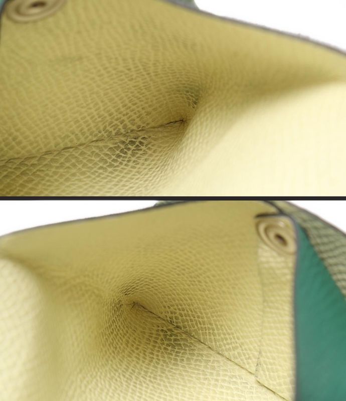 Hermes Coin Case W Engraved Silver Hardware Bastia Women's Hermes