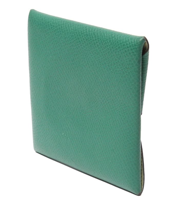 Hermes Coin Case W Engraved Silver Hardware Bastia Women's Hermes