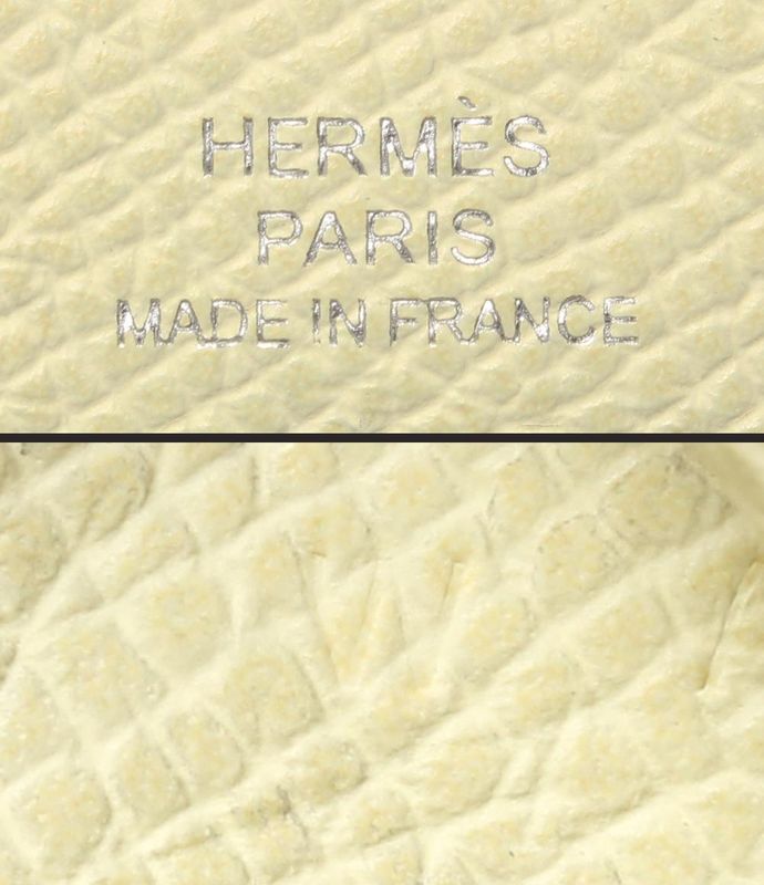 Hermes Coin Case W Engraved Silver Hardware Bastia Women's Hermes