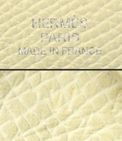 Hermes Coin Case W Engraved Silver Hardware Bastia Women's Hermes