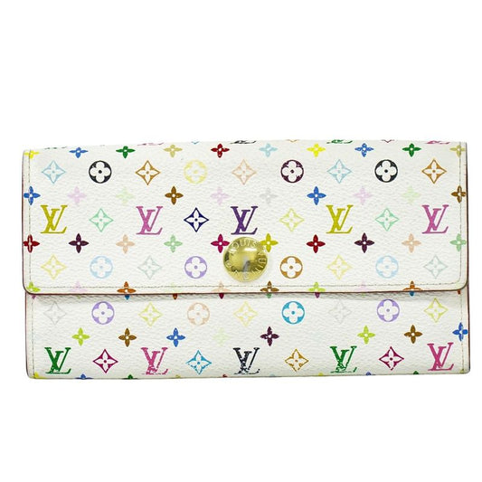 Authentic Louis Vuitton LV Portefeuille Sarah Monogram Multicolor Long Wallet